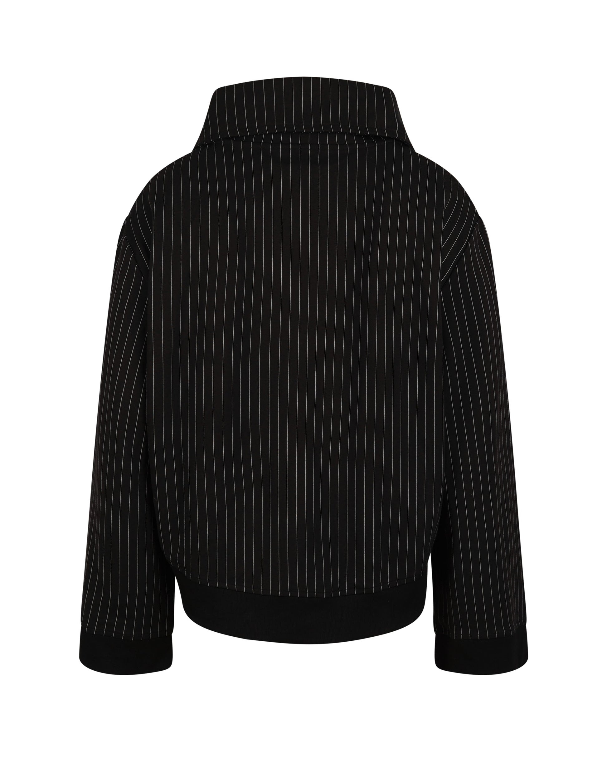 Back View of Pinstripe Medio Pullover by Mind Less